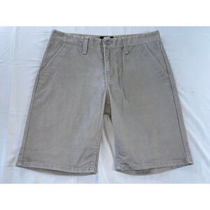 Brixton 'Toil II' Flat Front Stretch Casual Chino Shorts. Gray, Men's 34. EUC!!